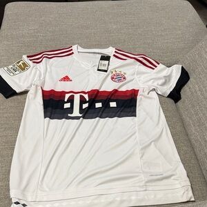 Adidas Kids White and Red Soccer Jersey